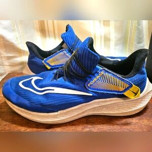 Mens Nike Fly Ease Blue Slip On Velcro Shoes Size 9